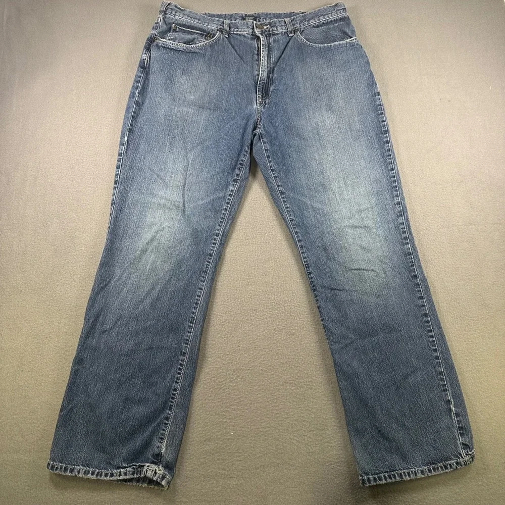 Polo Ralph Lauren Mens Loose Fit Jeans Blue Medium Wash Denim 100% Cotton 36x30